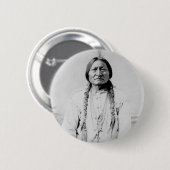 Sitzender Bulle Button (Vorne & Hinten)