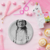 Sitzender Bulle Pappteller (Party)