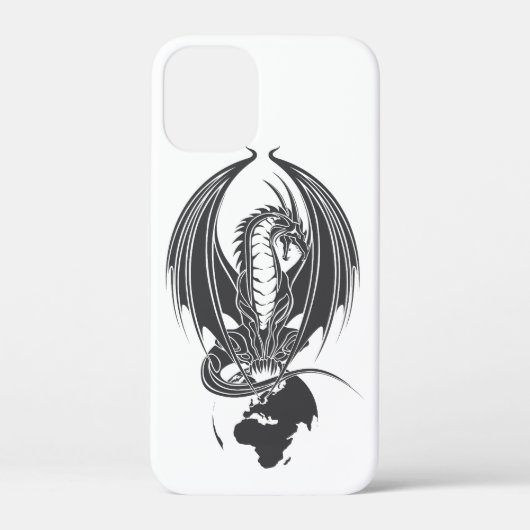 Sitzender Drache auf der Weltkugel... Case-Mate iP iPhone Hülle (Rückseite)