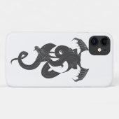 Sitzender Drache auf Yin Yang Case-Mate iPhone Hülle (Rückseite (Horizontal))