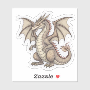 Sitzender Drache Aufkleber