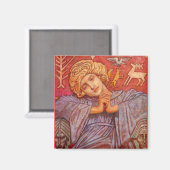 Sitzender Engel John Duncan Magnet (Vorderseite/Rückseite)