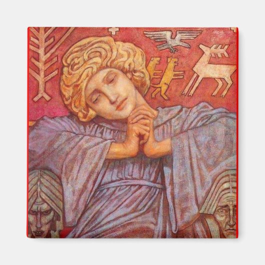 Sitzender Engel John Duncan Magnet (Vorne)