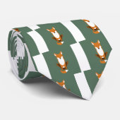 Sitzender Fox Krawatte (Gerollt)