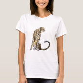 Sitzender Gepard T-Shirt (Vorderseite)