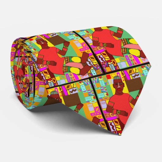 "SITZENDER MANN " KRAWATTE (Gerollt)