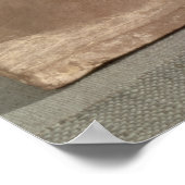 Sitzender Musiker, der eine Laute spielt Poster (Ecke)