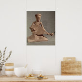 Sitzender Musiker, der eine Laute spielt Poster (Küche)