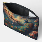 sitzender Pfau Zubehörtasche (Offen)