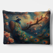 sitzender Pfau Zubehörtasche (Rückseite)