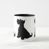 Sitzender Scottie-Hund Tasse (Zentrum)