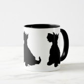 Sitzender Scottie-Hund Tasse (VorderseiteRechts)