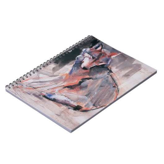 Sitzender Wolf 2000 Notizblock (Linke Seite)