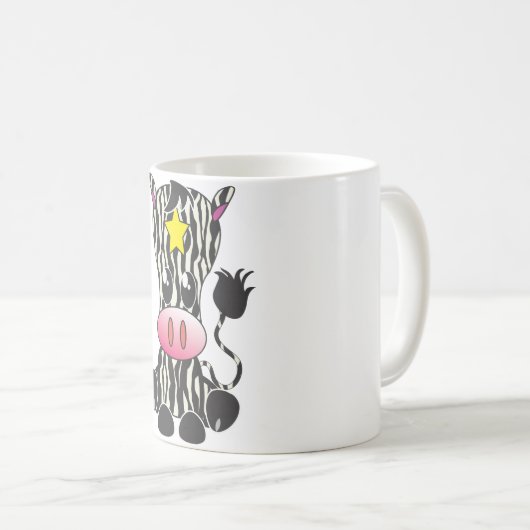 Sitzender Zebra Kaffeetasse (VorderseiteRechts)