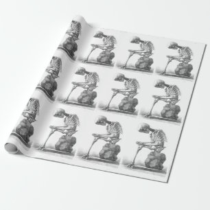 Sitzendes denkendes Geschenkpapier des Vintagen