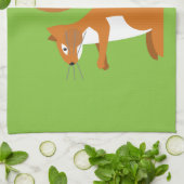 Sitzendes Eichhörnchen Geschirrtuch (Gefaltet)