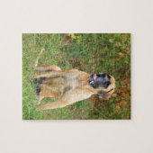 Sitzendes englisches Mastiffhundepuzzlespiel Puzzle (Horizontal)