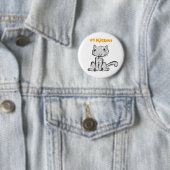 Sitzendes Kätzchen #1 Button (Beispiel)