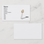 Sitzendes Leiter Shuttered Fenster Visitenkarte (Vorne/Hinten)