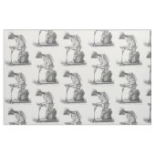 Sitzendes Vintages skeleton denkendes Gewebe Stoff (Fat Quarter (45,7 x 55,9 cm))
