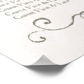 SITZENSTATT 61 - 90 | Elegante Beauty Wedding Poster (Ecke)