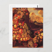 Sitzfigur des Sommers von Giuseppe Arcimboldo Postkarte (Vorne/Hinten)