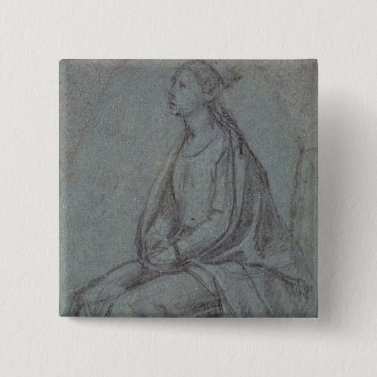 Sitzfrau, c.1514 (schwarze u. weiße Kreide auf Button (Vorderseite)