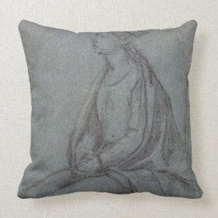 Sitzfrau, c.1514 (schwarze u. weiße Kreide auf Kissen