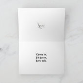 Sitzgrüße Feiertagskarte (Innenseite)