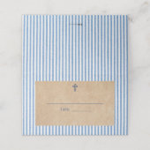 Sitzkarte der Apostel-Tischnummer Platzkarte (Außenseite Aufgefaltet)