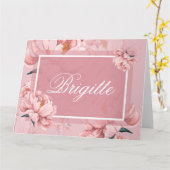 Sitzkarte Faltkarte Karte (Gelbe Blume)