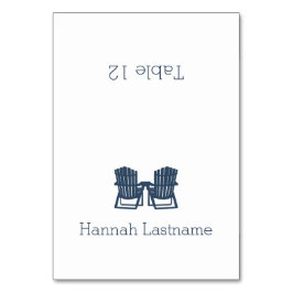 Sitzkarte für Adirondack Tischnummer