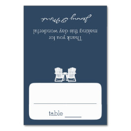 Sitzkarte für Adirondack Tischnummer