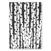 Sitzkarte für Birch Trees Tischnummer (Rückseite)