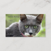 Sitzkarte für Haustiere Visitenkarte (Vorderseite)