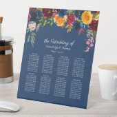 Sitzkarte mit hellen Farben Sockelschild (In Situ)