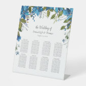 Sitzkarte Poinsettia Blumenschildkröte Sockelschild (Vorderseite)