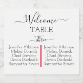 Sitzkarte Weinetikett, Modernes Minimales Sitzsyst Schaumweinetikett (Einzelnes Label)