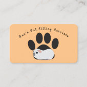 Sitzkarten für Haustiere Visitenkarte (Vorderseite)