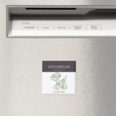 Sitzkissen-Ballonhund-Visitenkarte Magnet (In Situ (Geschirrspüler))