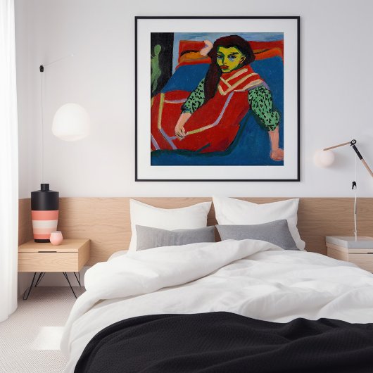 Sitzmädchen | Ernst Ludwig Kirchner Poster