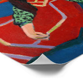 Sitzmädchen | Ernst Ludwig Kirchner Poster (Ecke)