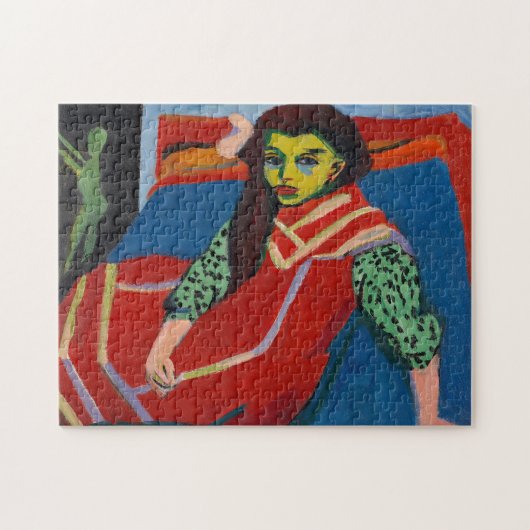 Sitzmädchen | Ernst Ludwig Kirchner Puzzle (Horizontal)