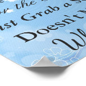 Sitzplakat für Hochzeiten, Blumenmotiv Poster (Ecke)