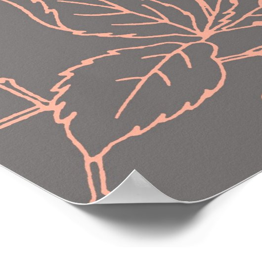 Sitzplan 10 Tische Graukorallenflora Poster (Ecke)