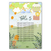 Sitzplan Das Abenteuer fängt neutrales Geschlecht  Tischnummer (Vorderseite)