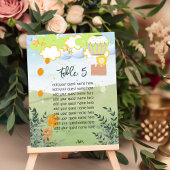 Sitzplan Das Abenteuer fängt neutrales Geschlecht  Tischnummer