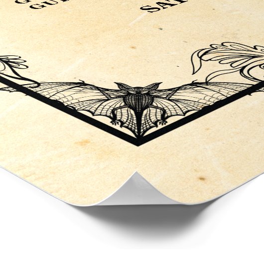 Sitzplan für gotische Rahmen Poster (Ecke)