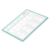 Sitzplan für Haustiere Notizblock (angewinkelt)