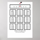 Sitzplan für Hochzeitscouchen Poster (Vorne)